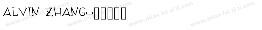 ALVIN ZHANG字体转换